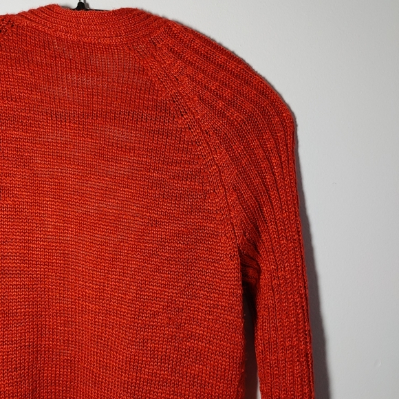 Northern Reflections Orange Open Cardigan - Picture 4 of 9